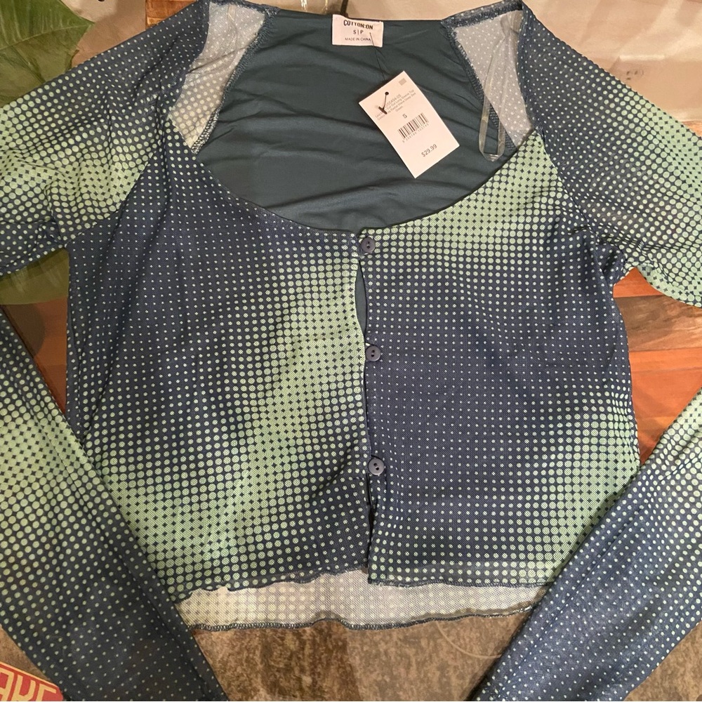 Cotton On Mesh Cut Out Long Sleeve